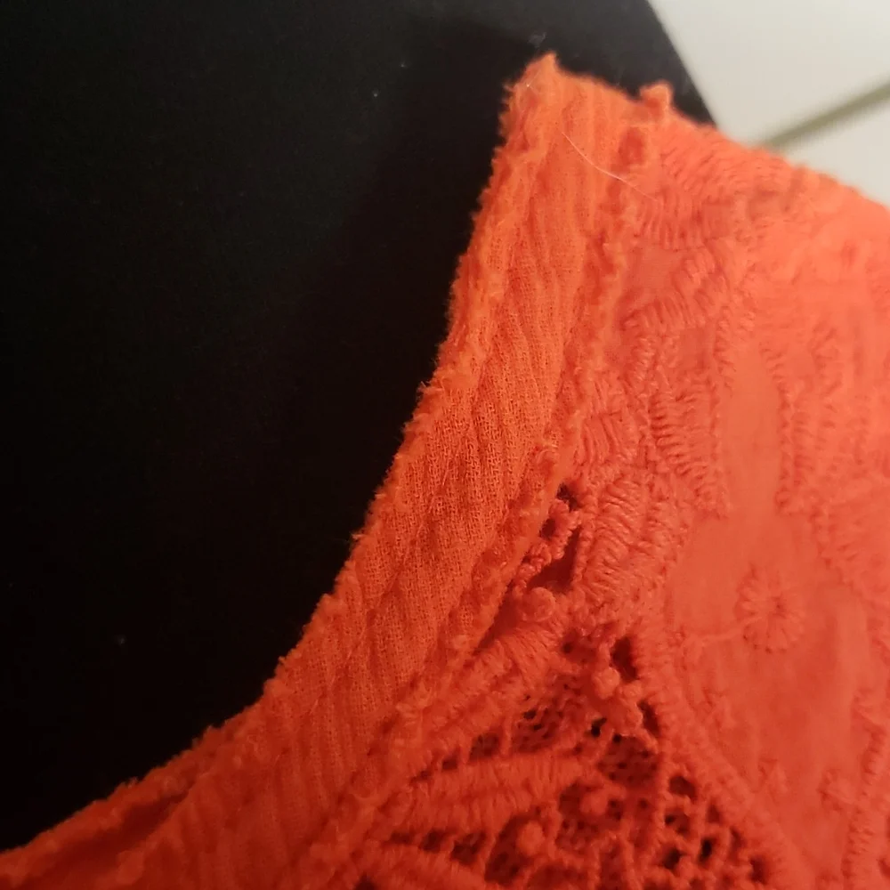 🦊 Free people once upon a time crochet knit bell sleeve top - Picture 14 of 14